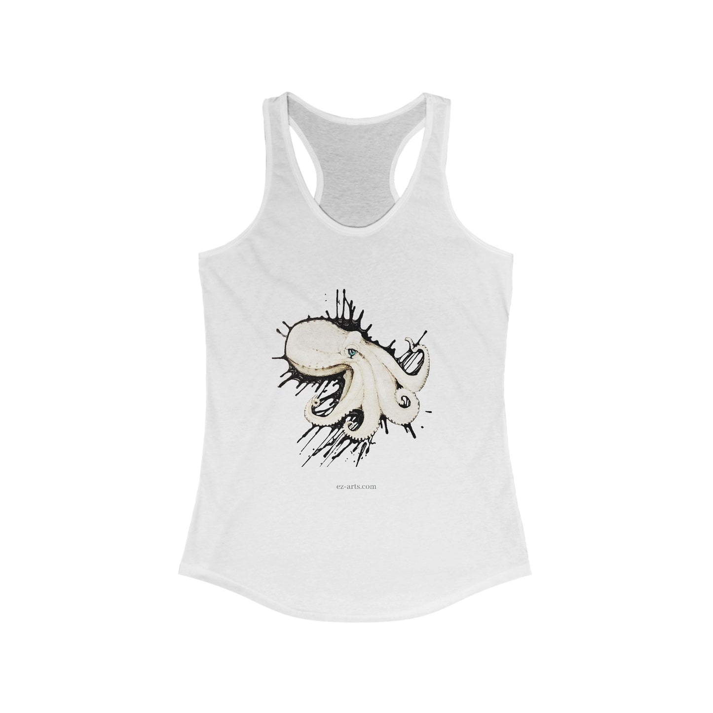 Women's Ideal Racerback Tank - Octopus (VA002)