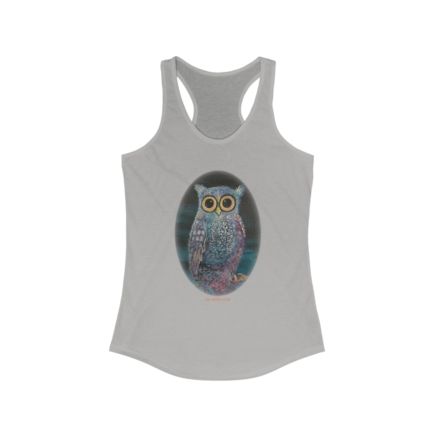 Women's Ideal Racerback Tank - Owl (VA001)