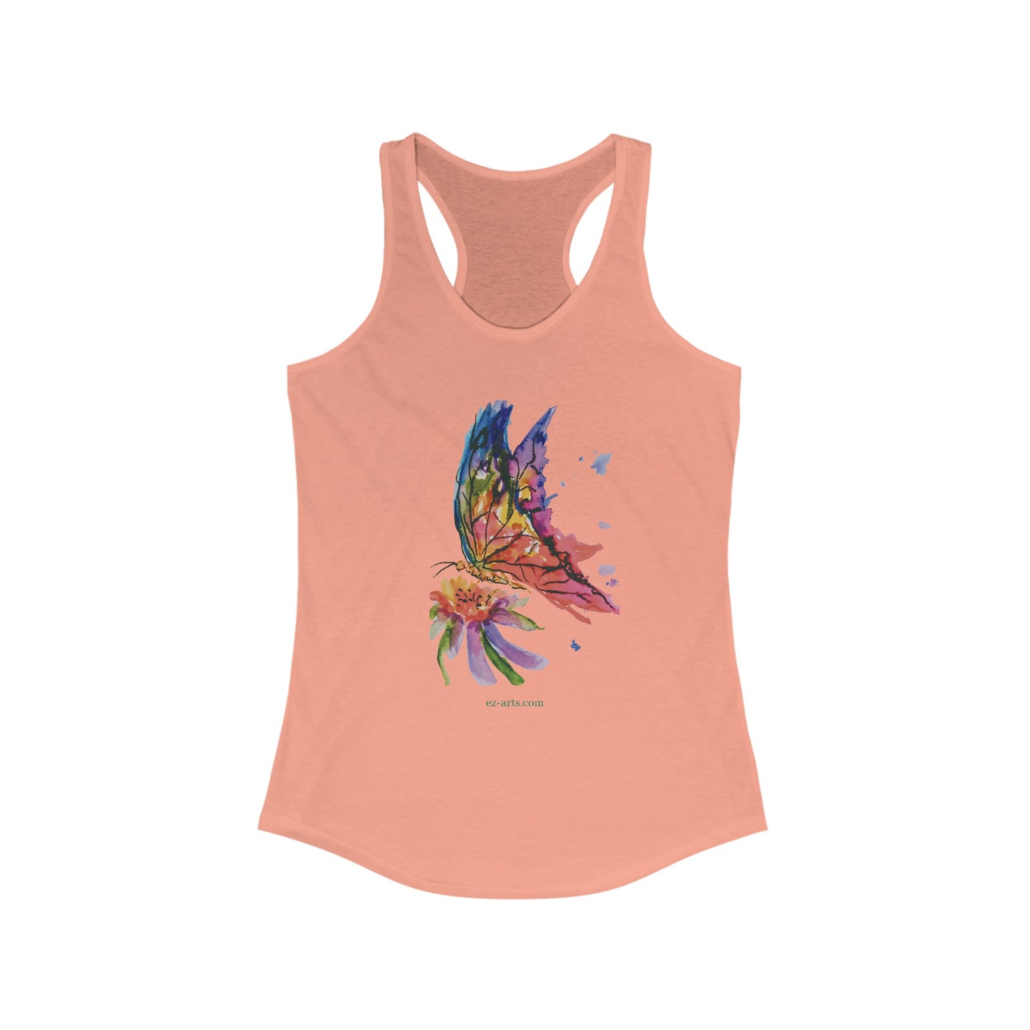 Women's Ideal Racerback Tank - Butterfly (LB019)