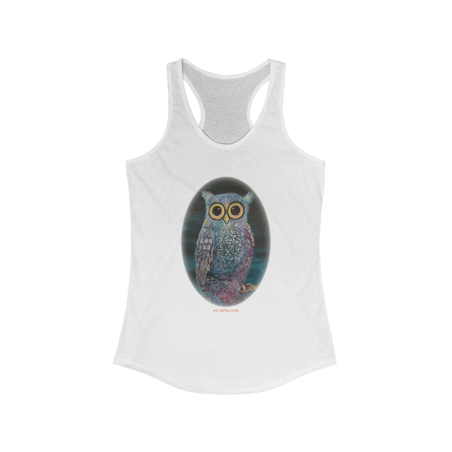 Women's Ideal Racerback Tank - Owl (VA001)