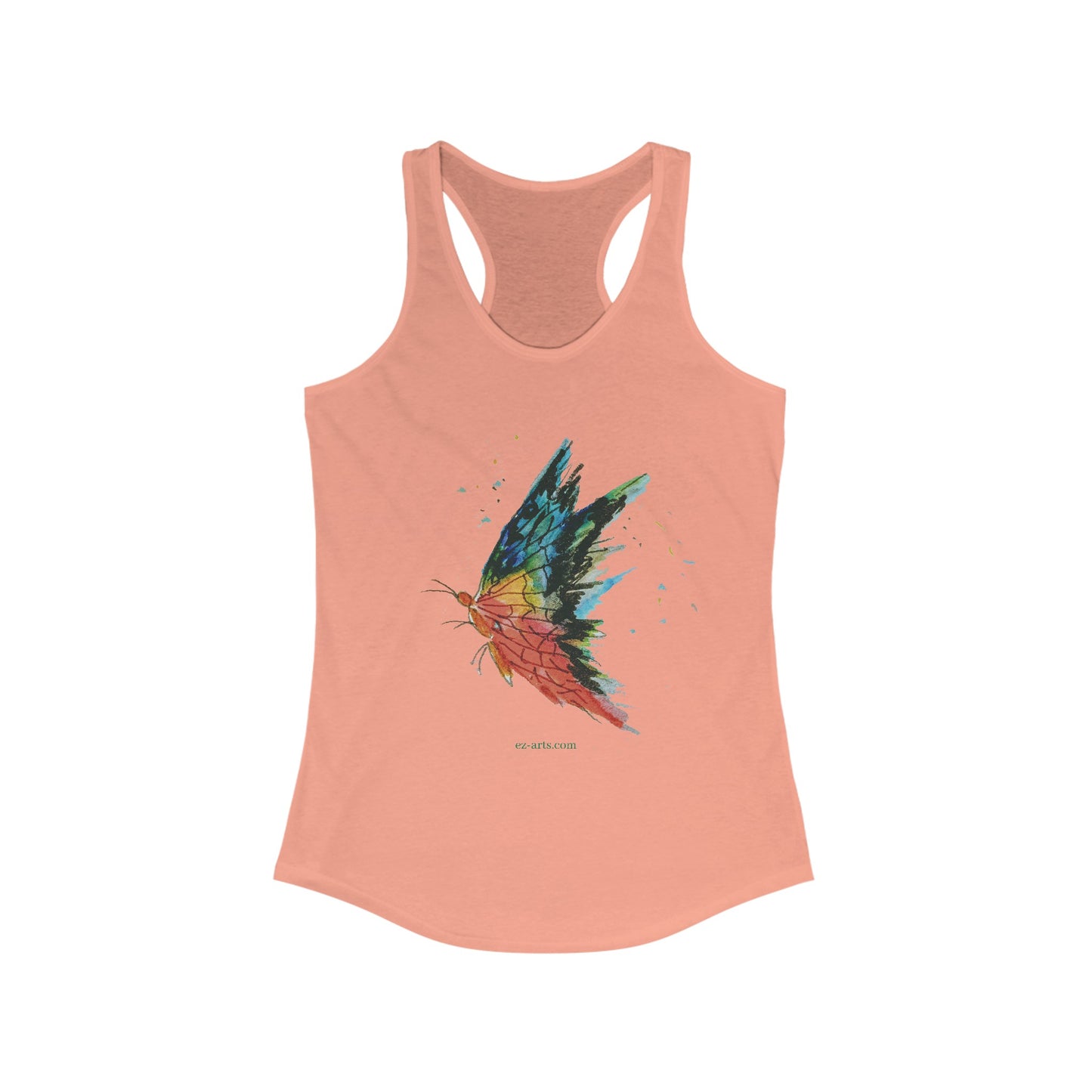 Women's Ideal Racerback Tank - Butterfly (LB001)