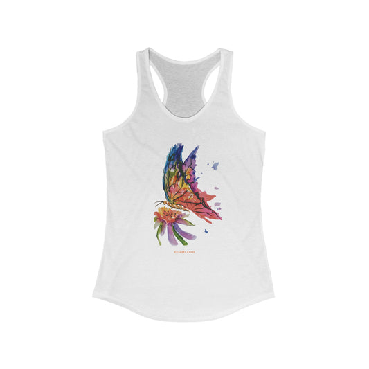 Women's Ideal Racerback Tank - Butterfly (LB019)