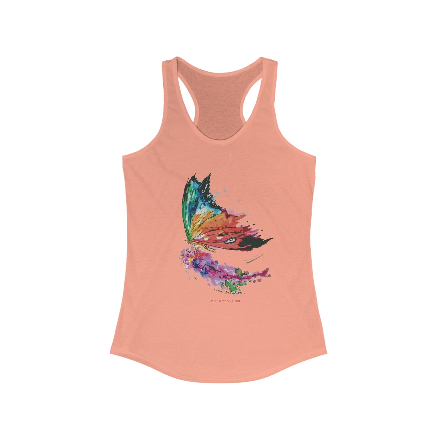 Women's Ideal Racerback Tank - Butterfly (LB003)